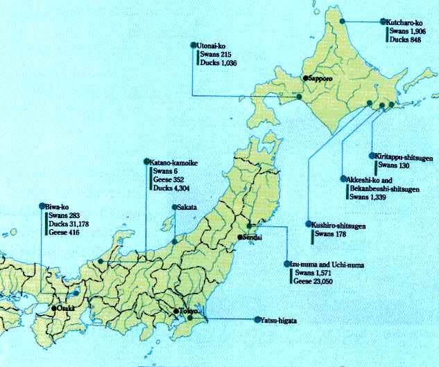 Location of Ramsar Sites