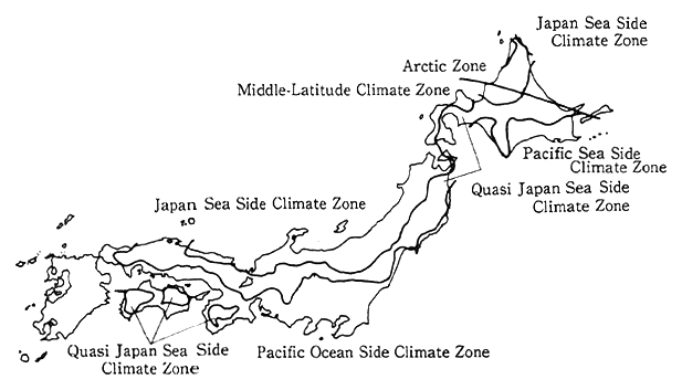 Fig. 1-2-1 An Example of Climate Zone
