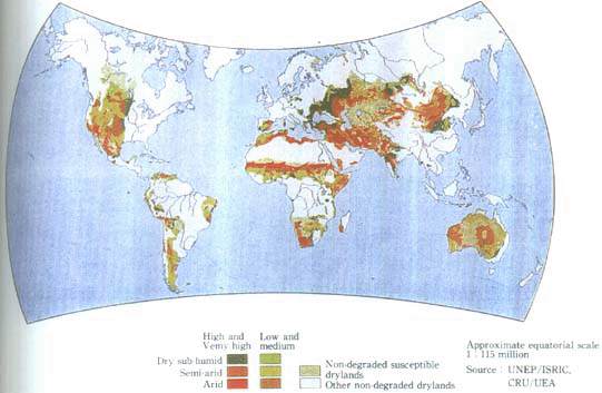 Fig. 4-5-15 Soil Degradation Severity in Susceptible Drylands