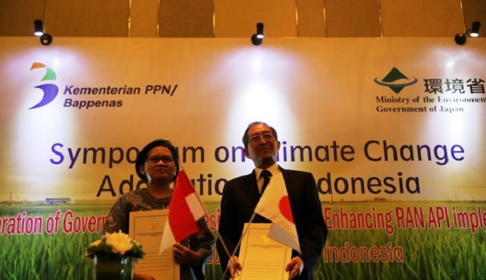 Letter of Intent (LOI) on Cooperation of Government of Japan and Indonesia for Enhancing Indonesian Climate Change Adaptation Planning Signed