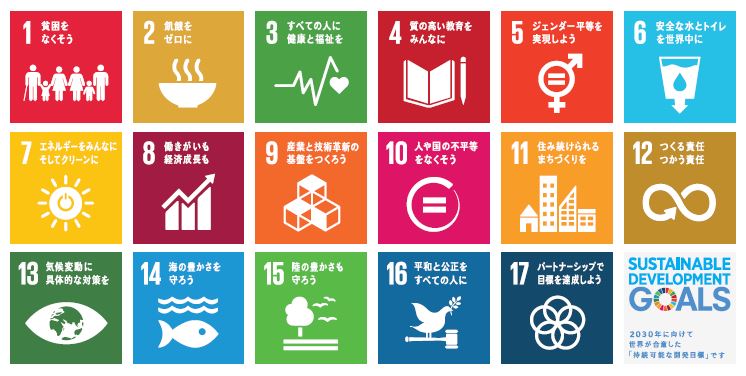 持続可能な開発目標（SDGs）17ゴール