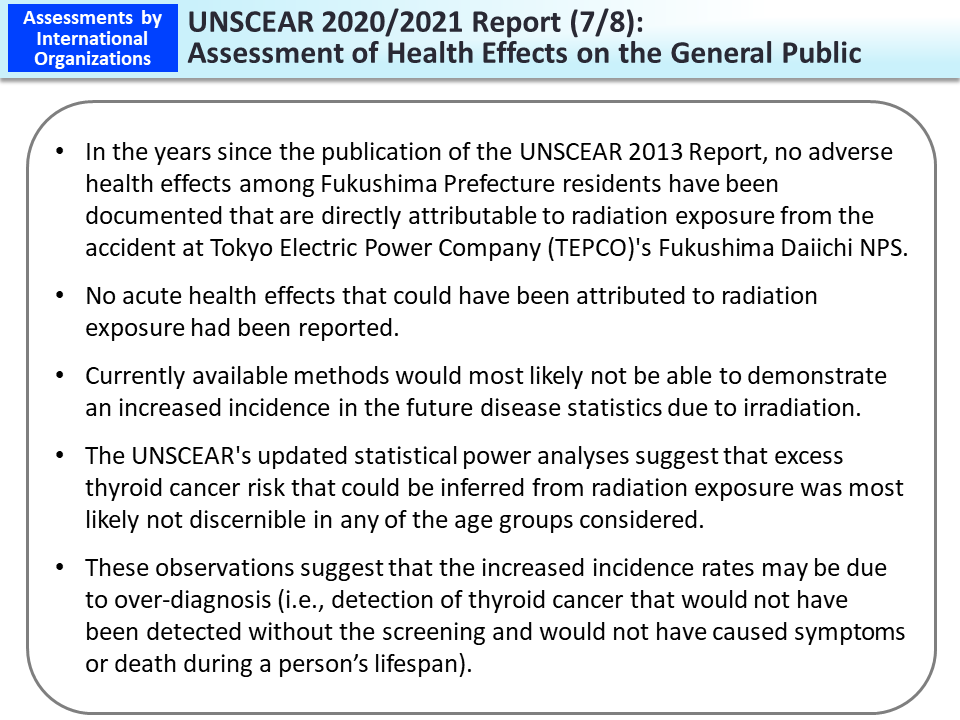 UNSCEAR 2020/2021 Report (7/8): Assessment of Health Effects on the General Public_Figure