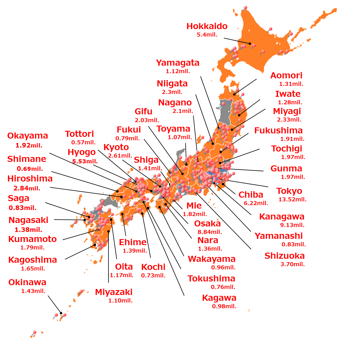 Map of zero carbon cities