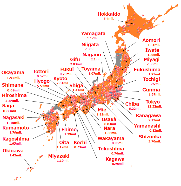 Map of zero carbon cities