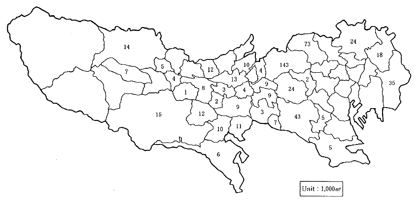 Fig. 3-1-15 People's Garden Areas in Tokyo