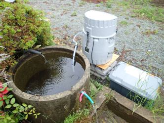 自動採水装置の設置例（飯舘村）