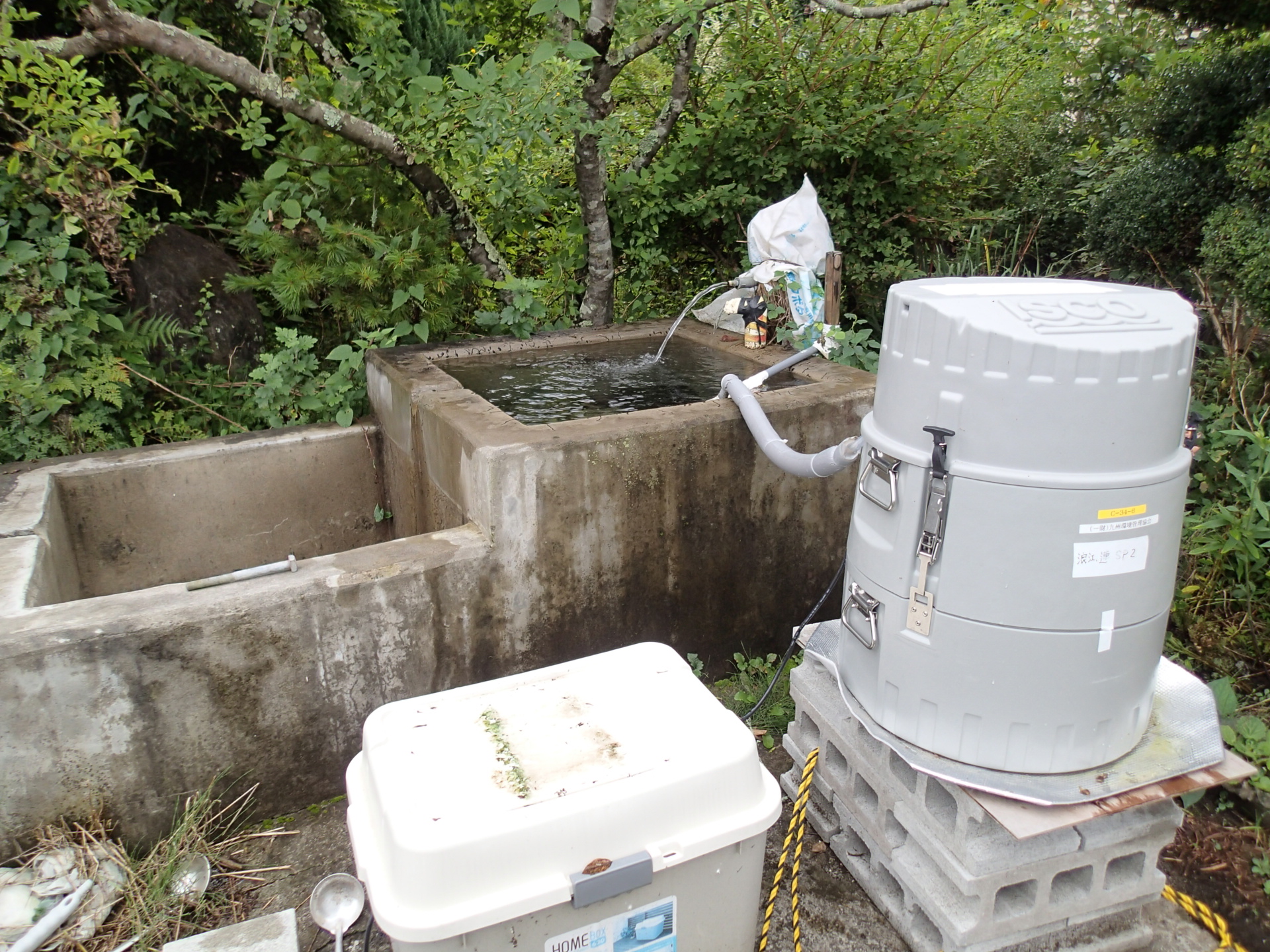 自動採水装置の設置例（浪江町）