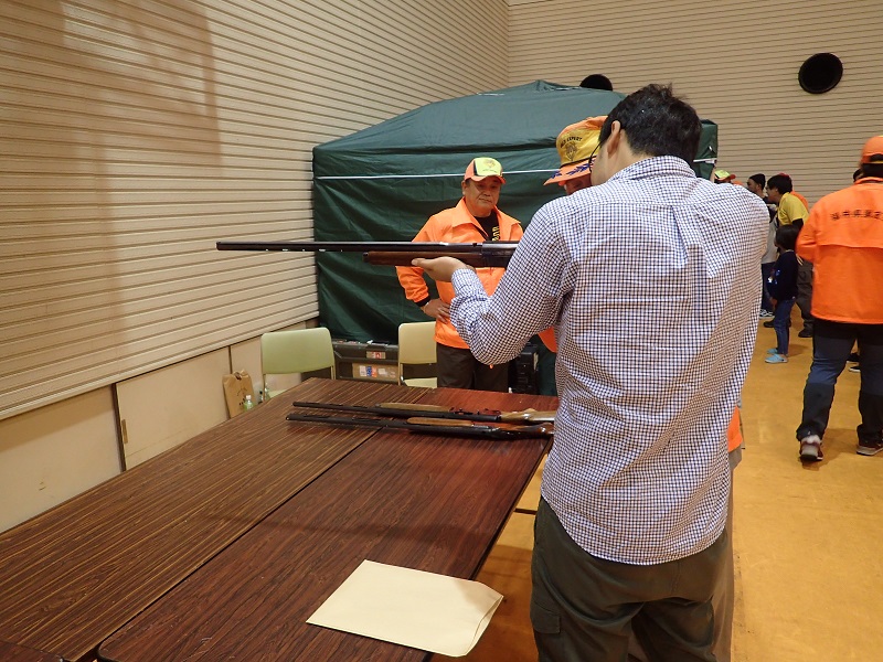 模擬銃の展示（福井県会場）