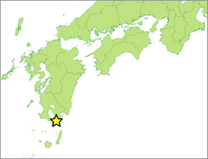 稲尾岳自然環境保全地域位置図