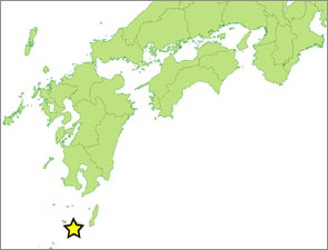 屋久島原生自然環境保全地域位置図