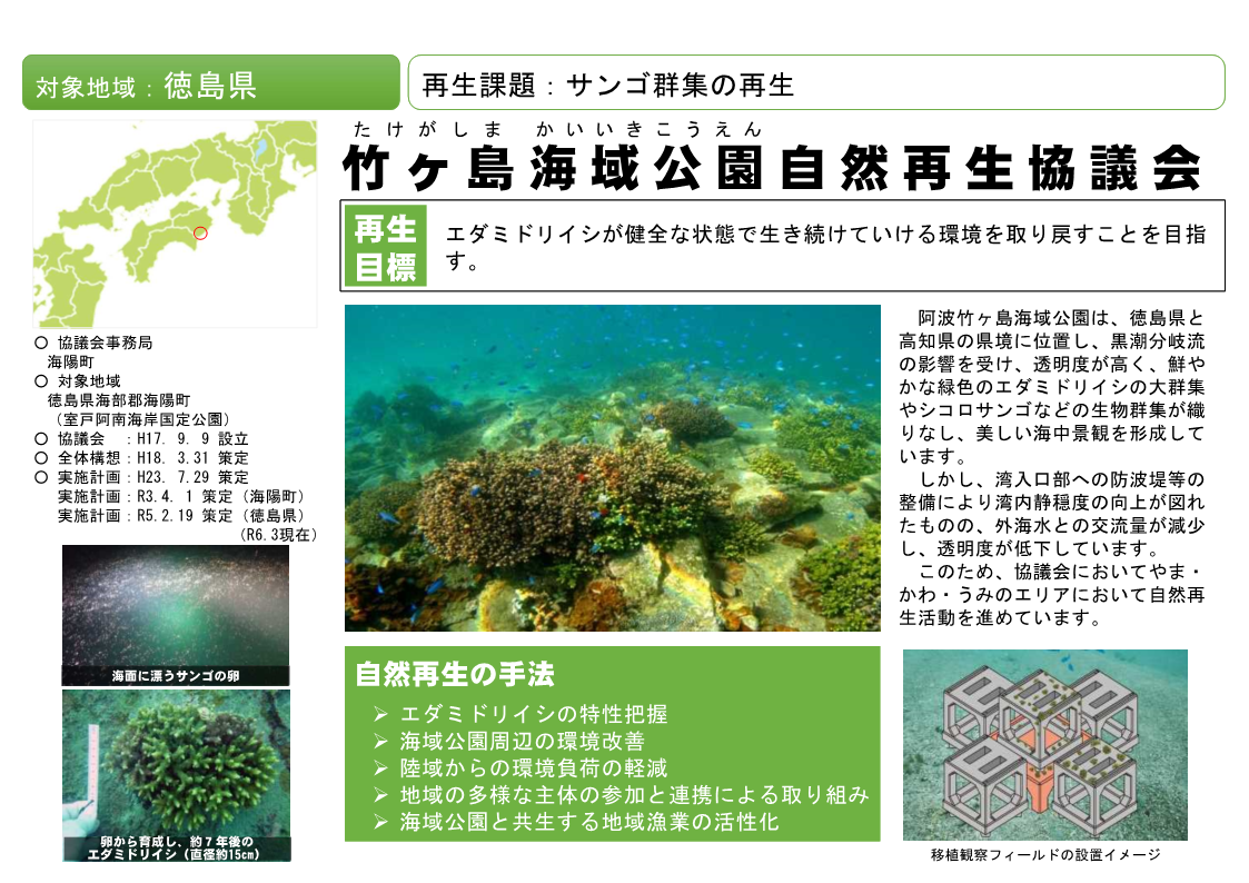 竹ヶ島海域公園自然再生協議会PDF