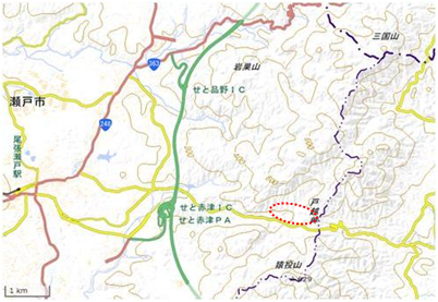 東京大学演習林生態水文学研究所赤津研究林白坂小流域 位置図