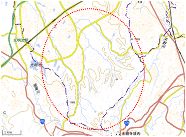 堺・南部丘陵 位置図