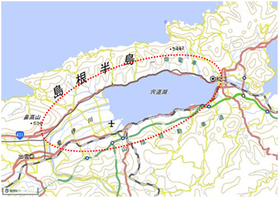 宍道湖周辺 位置図
