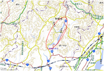 小野湖周辺地域 位置図