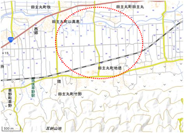 竹野地区 位置図