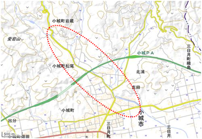 祇園川周辺 位置図
