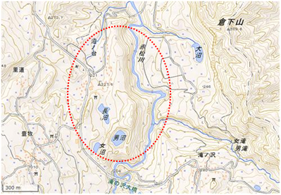 沼の台里山環境保全地域 位置図
