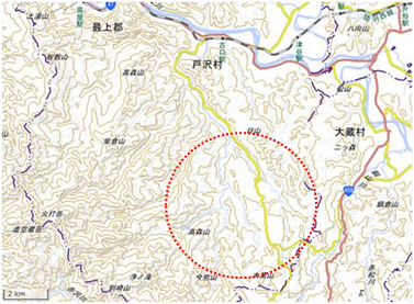 角川地区 位置図
