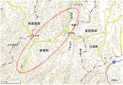 中津川地区 位置図