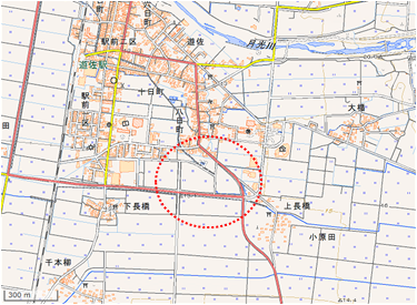 遊佐元町地区 位置図