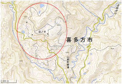 福寿草と棚田の里 位置図