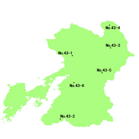 熊本県 選定地分布図