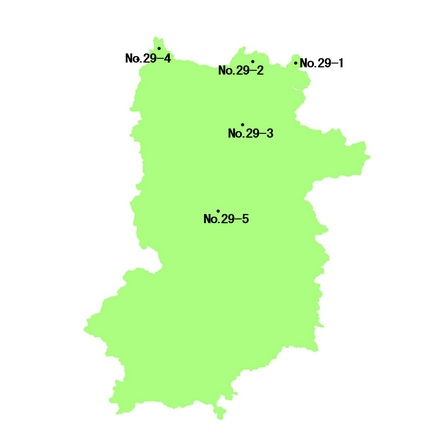 奈良県 選定地分布図