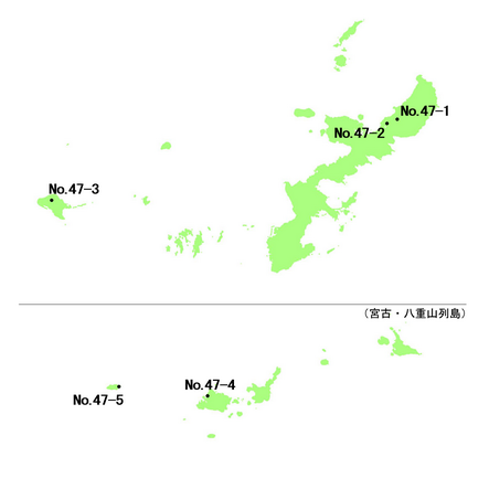 沖縄県 選定地分布図