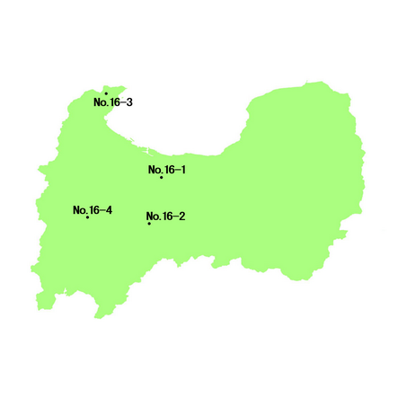 富山県 選定地分布図