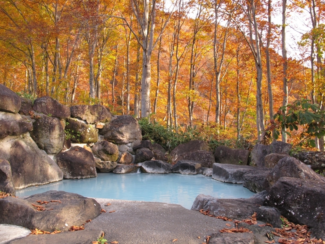 燕温泉（野天風呂）の写真