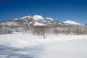 photo of Mt. Myoko in the Winter