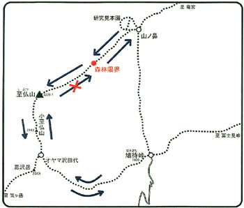 至仏山〜山ノ鼻（東面登山道）