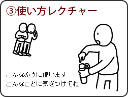 使い方レクチャー