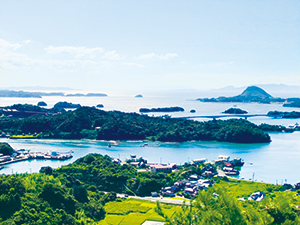 天草松島の多島海景観の写真