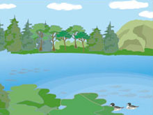 Enclosed water areas, such as lakes and reservoirs