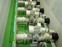 Example of control using multiple water-wheel generators