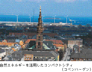 写真　自然エネルギーを活用したコンパクトシティー（コペンハーゲン）