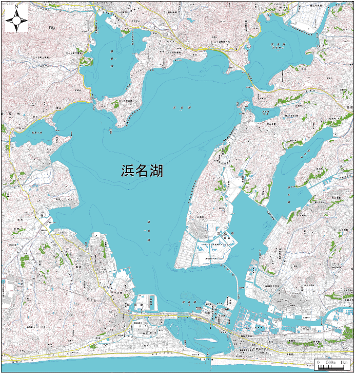 浜名湖範囲または位置（拡大画像）