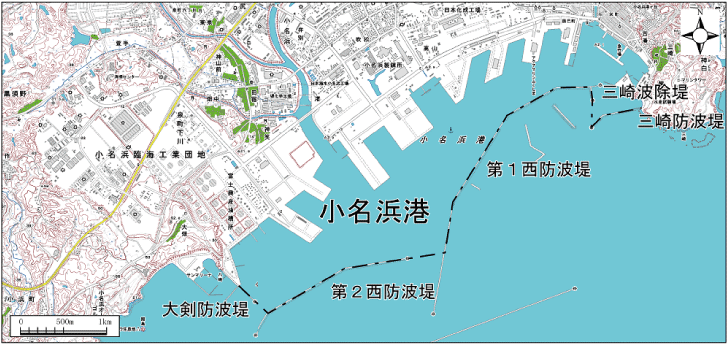 小名浜港範囲または位置（拡大画像）