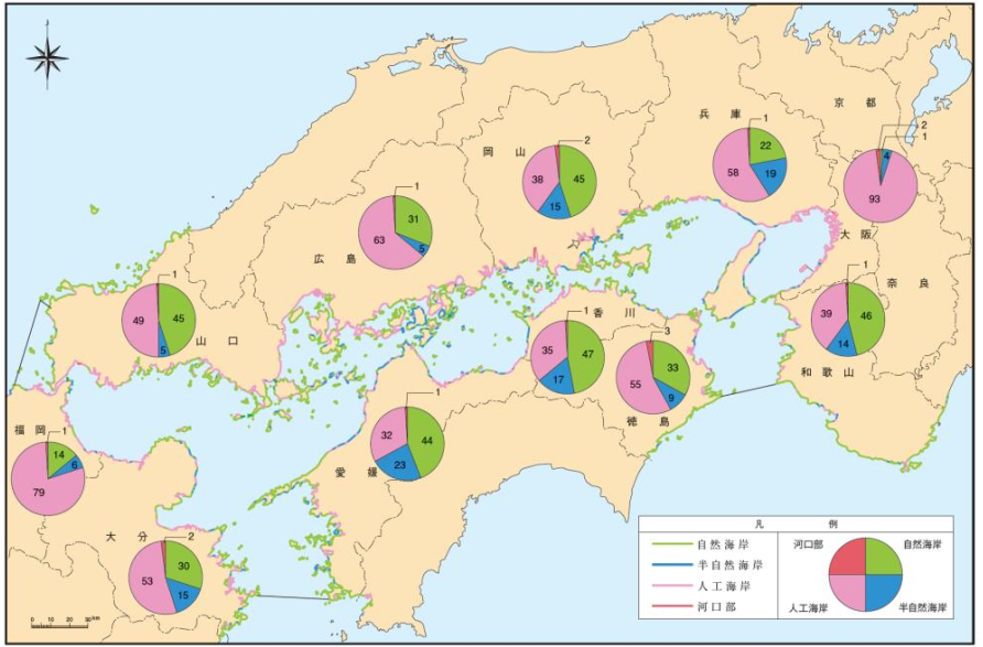 瀬戸内海の海岸線の状況（第５回調査）