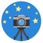 デジタルカメラによる星空観察のアイコン