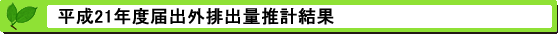 平成21年度届出外排出量の推計方法等の概要 推計結果