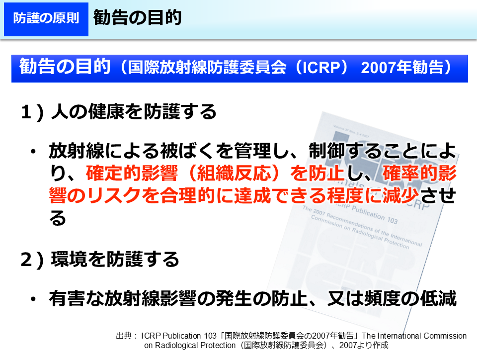 勧告の目的