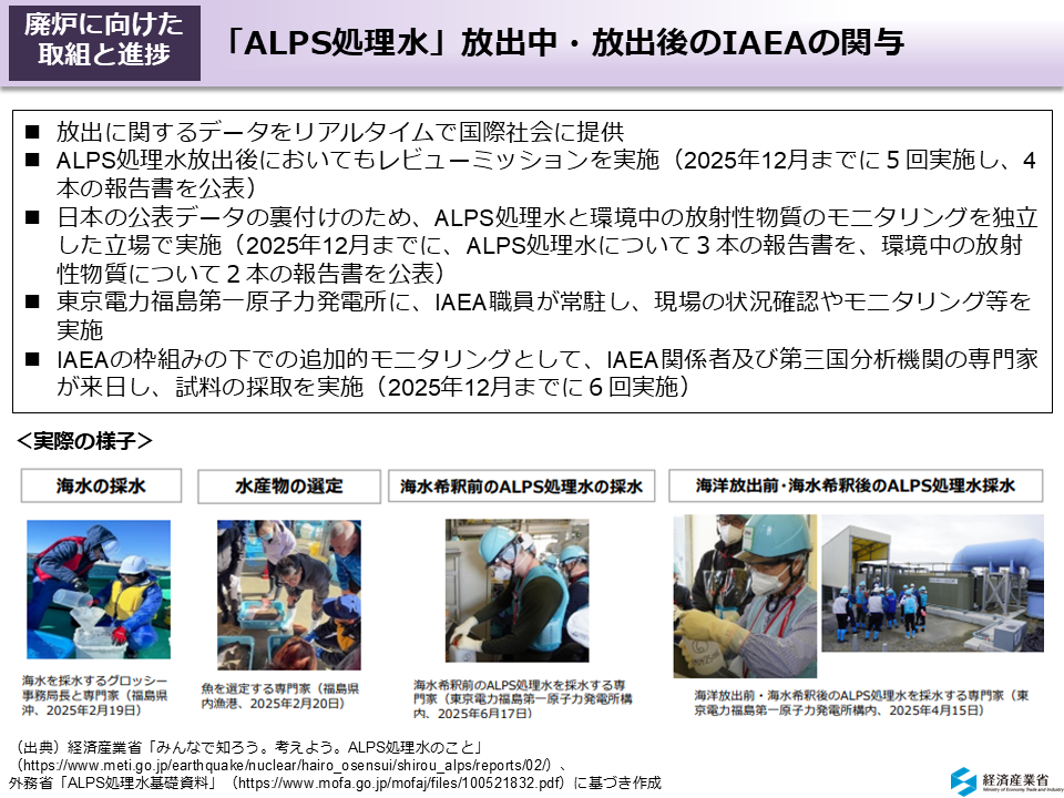 「ALPS処理水」放出中・放出後のIAEAの関与