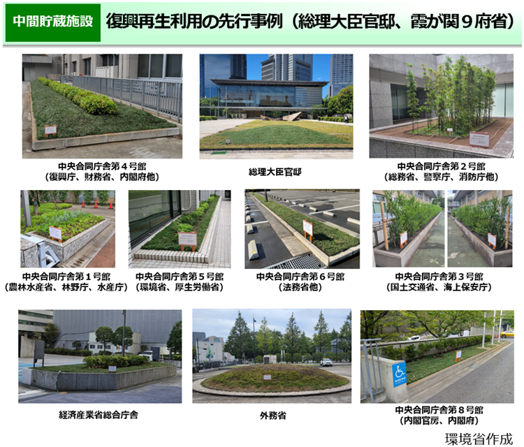 復興再生利用の事例（総理大臣官邸、霞が関９府省）