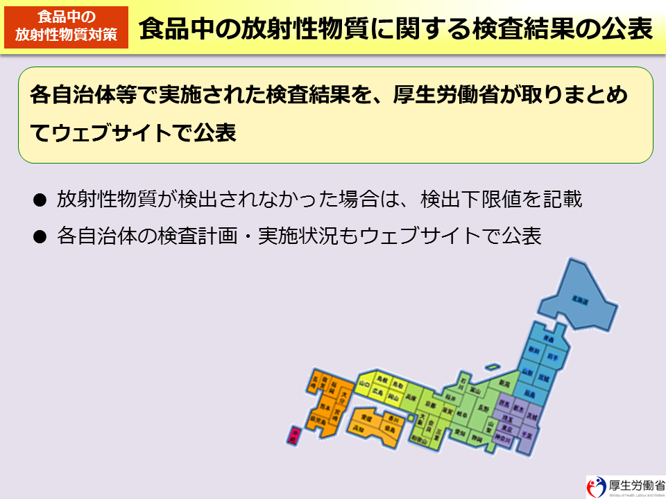 食品中の放射性物質に関する検査結果の公表