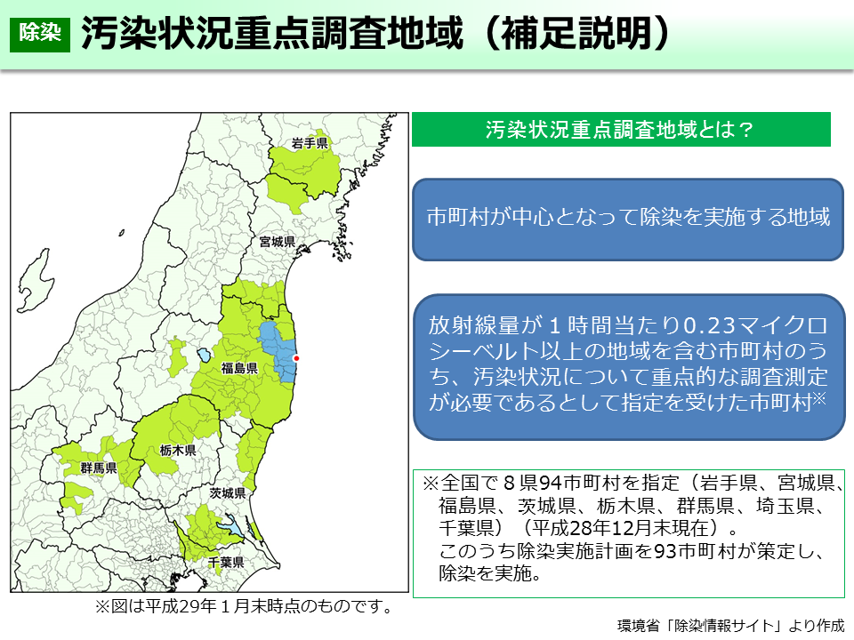 汚染状況重点調査地域（補足説明）