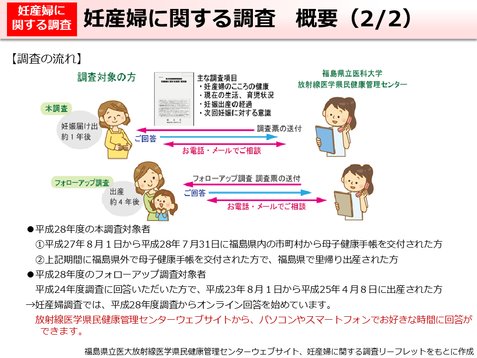 妊産婦に関する調査 概要（2/2）