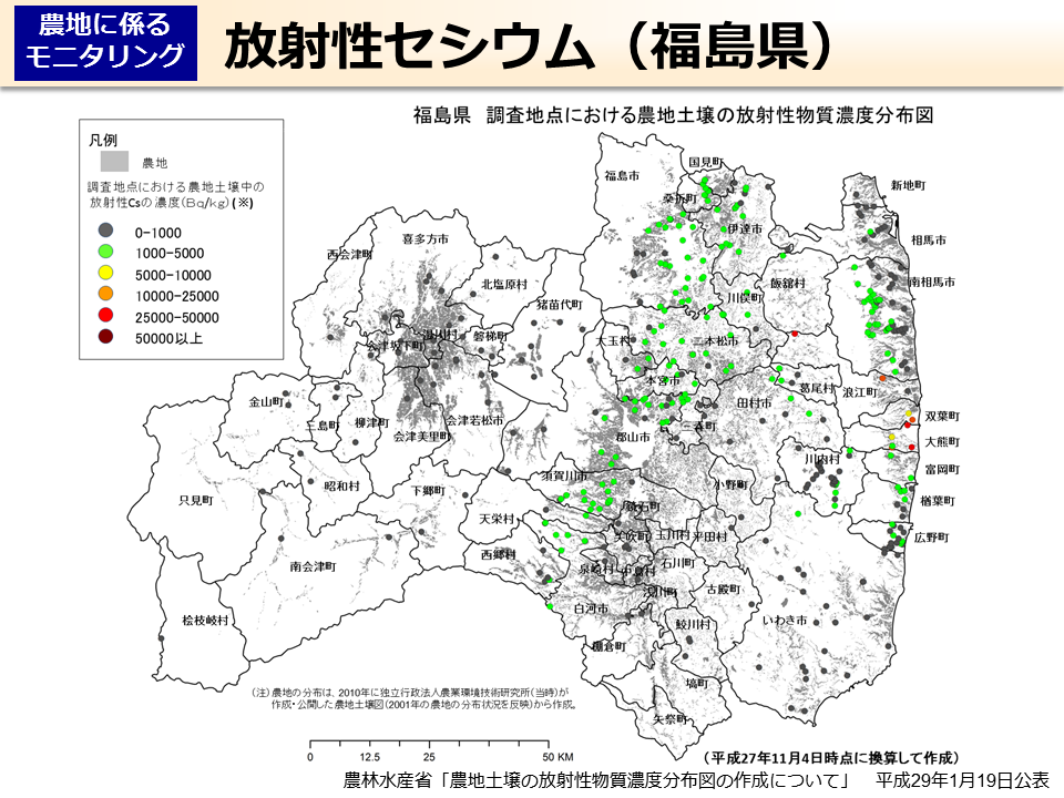 放射性セシウム（福島県）